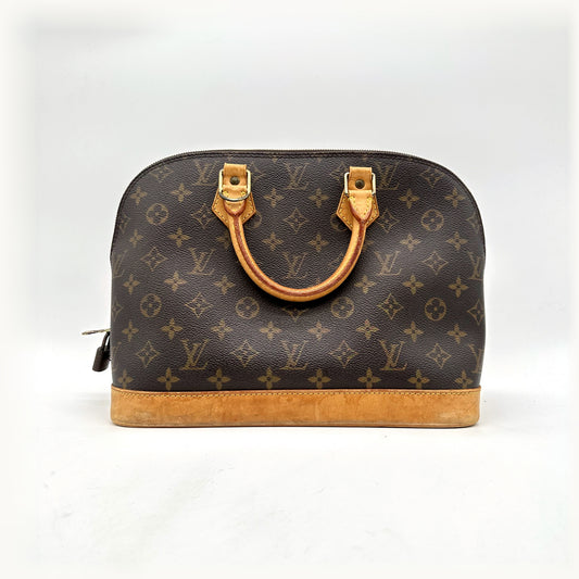 Louis Vuitton Alma Monogram-Canvas - gegenüberliegende Vorderansicht