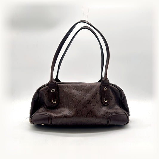 Gucci Bowling Cuir Guccissima Marron - vue de dos