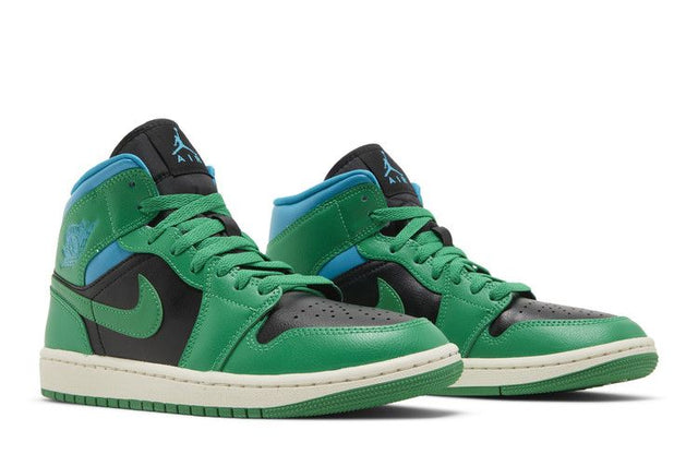 Air Jordan 1 Mid Lucky Green Aquatone