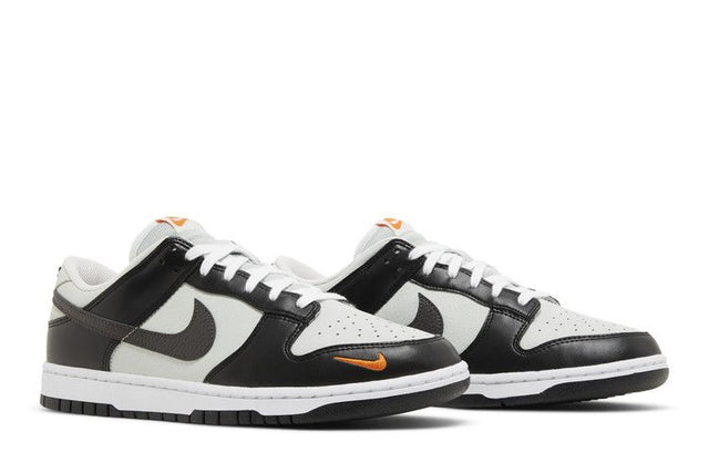 Nike Dunk Low Black Total Orange Mini Swoosh - FN7808-001