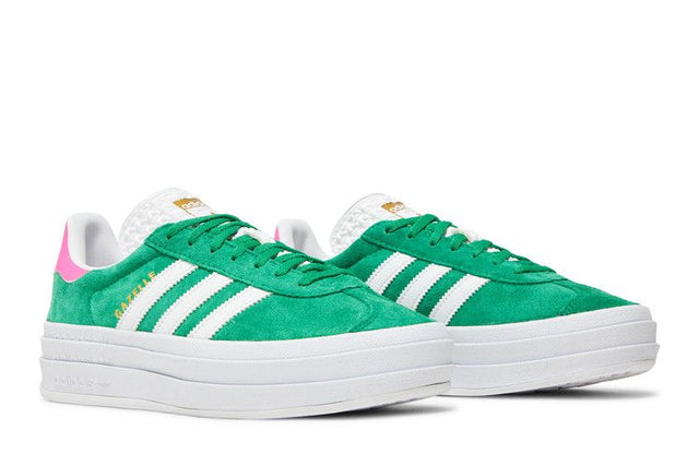 Adidas Gazelle Bold Green Lucid Pink