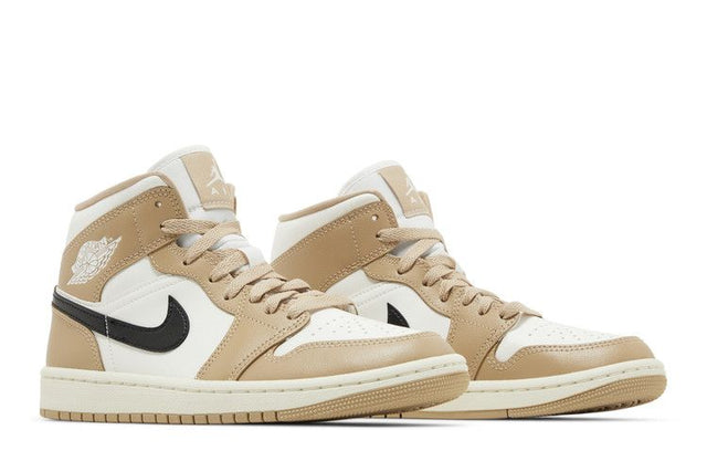 Air Jordan 1 Mid Tan Black