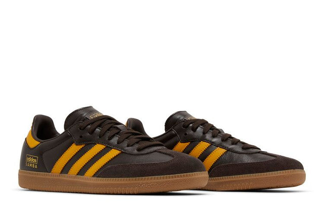 Adidas Samba OG Dark Brown Yellow