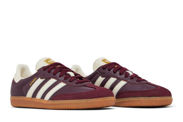 Adidas Samba OG Maroon Gold Metallic