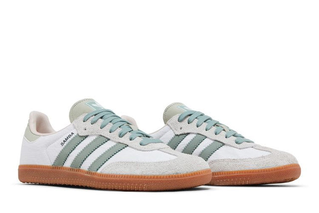 Adidas Samba OG Cloud White Silver Green