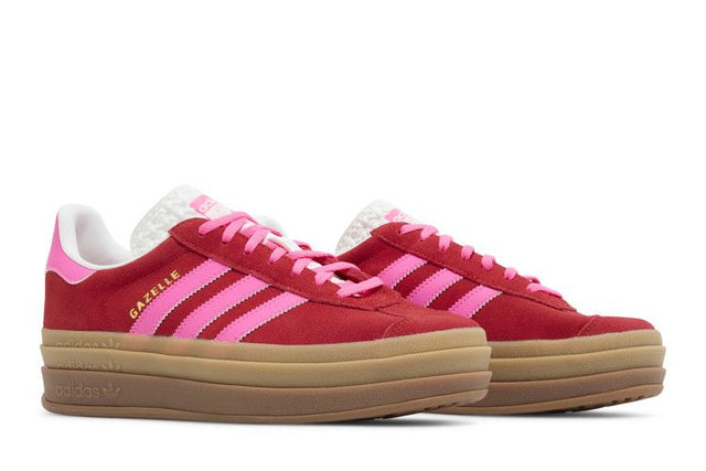 Adidas Gazelle Bold Collegiate Red Lucid Pink