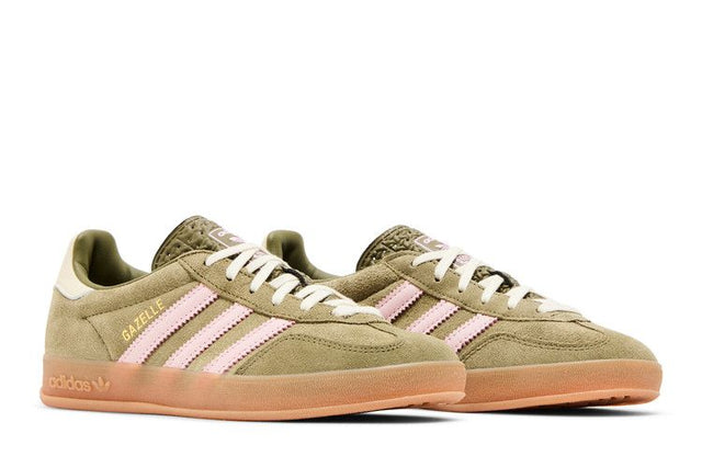 Adidas Gazelle Indoor Focus Olive Clear Pink