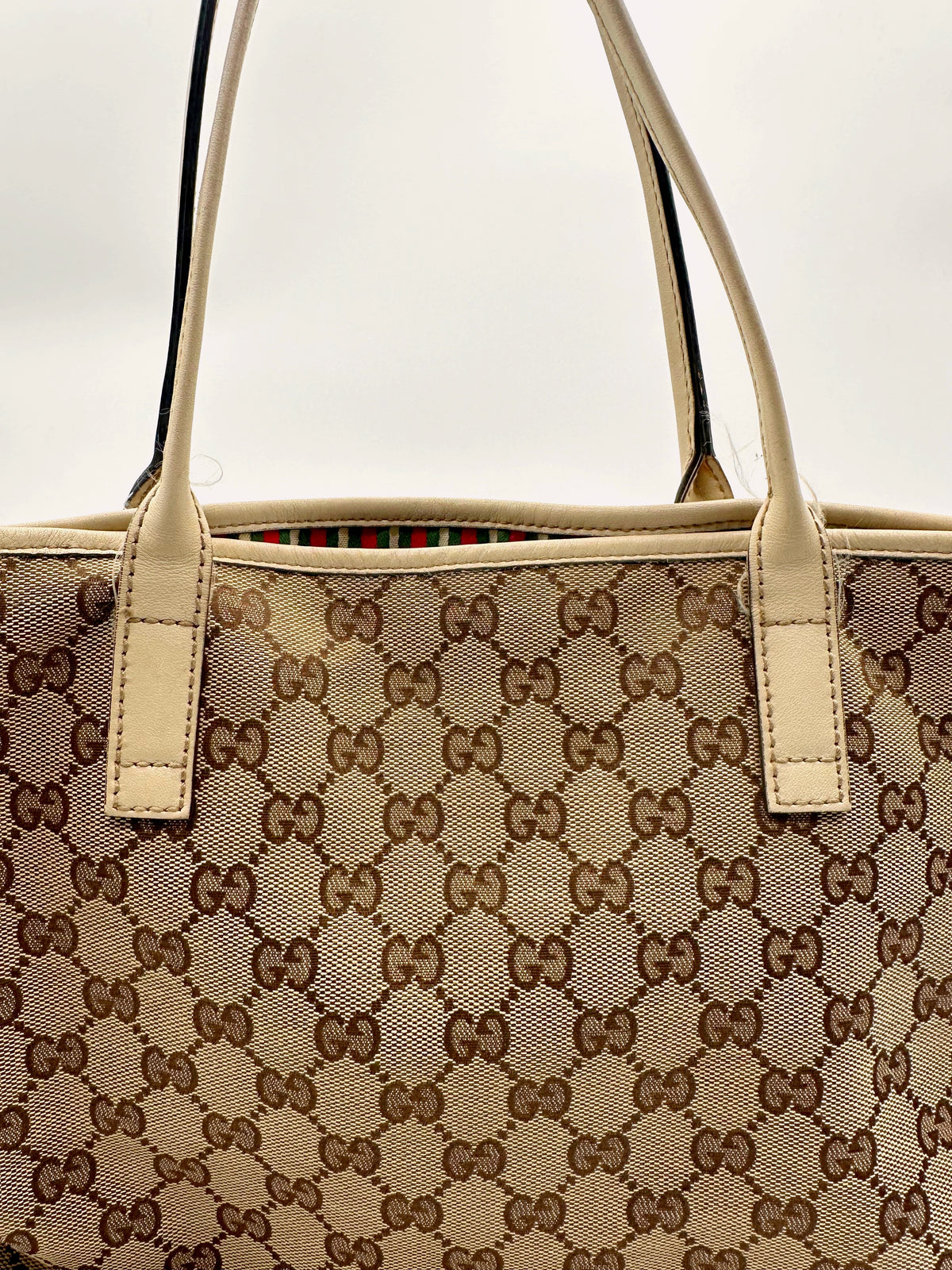Gucci Tote toile GG - anses et bord supérieur