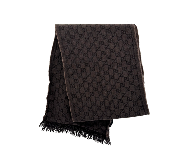 Gucci – Écharpe GG Monogram Laine & Cachemire