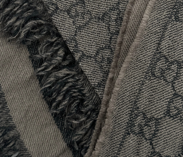 Gucci – Écharpe GG Monogram Laine & Cachemire
