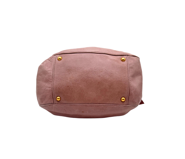 Miu Miu – Sac à main en cuir rose