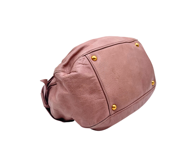 Miu Miu – Sac à main en cuir rose