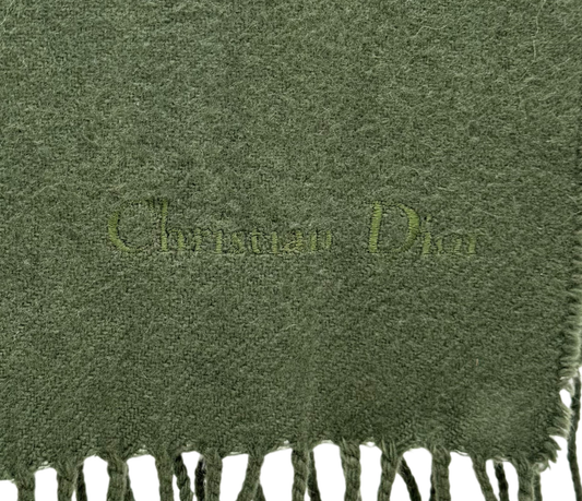 Christian Dior – Grüner Wollschal