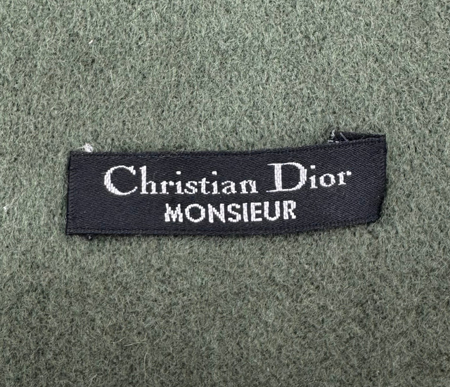 Christian Dior – Écharpe en Laine Vert