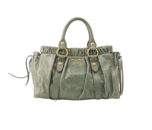 Miu Miu – Sac à main en cuir Vitello