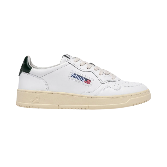 Autry Medalist Low White & Mountain Leather