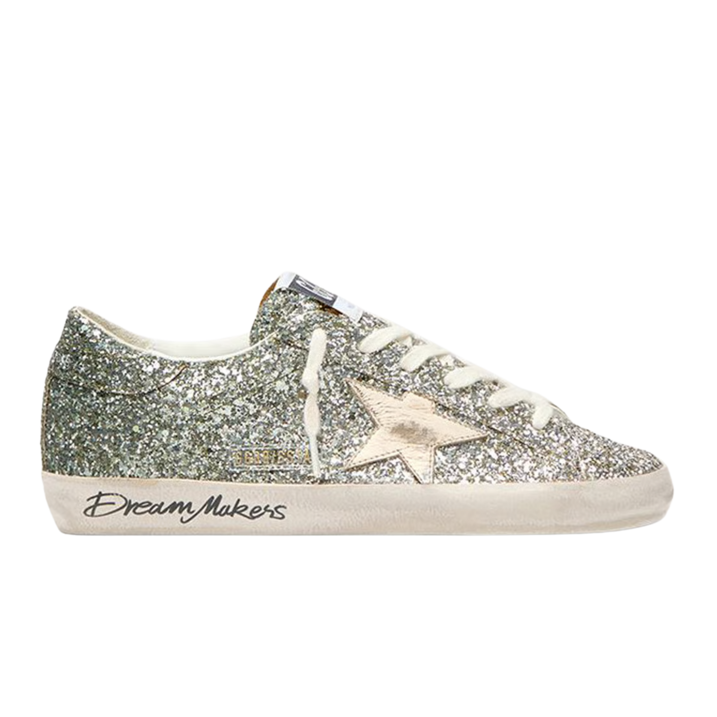 Golden Goose - Super Star Glitter Upper Toe Tongue And Heel Laminated Star