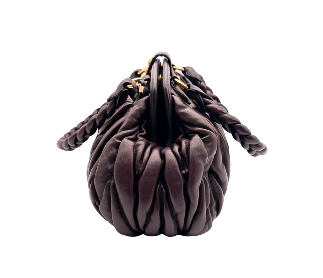 Miu Miu - Sac à main matelassé marron