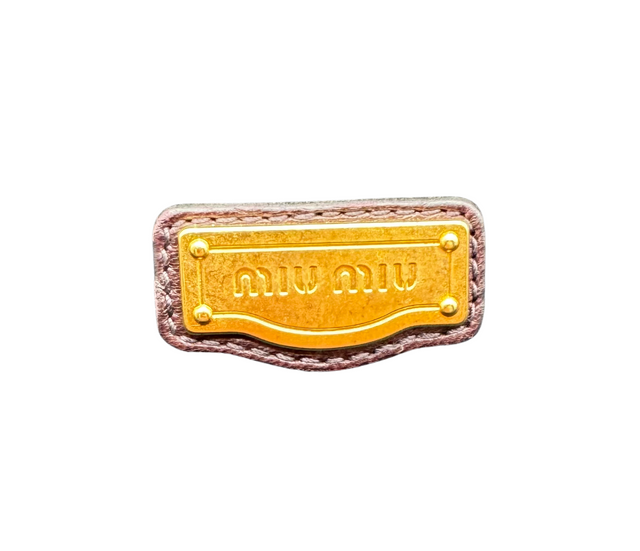 Miu Miu - Sac à main matelassé marron