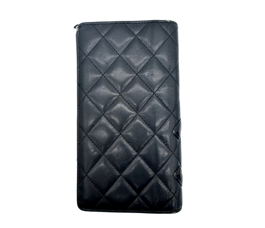 CHANEL – Carteira comprida Matelassé CC