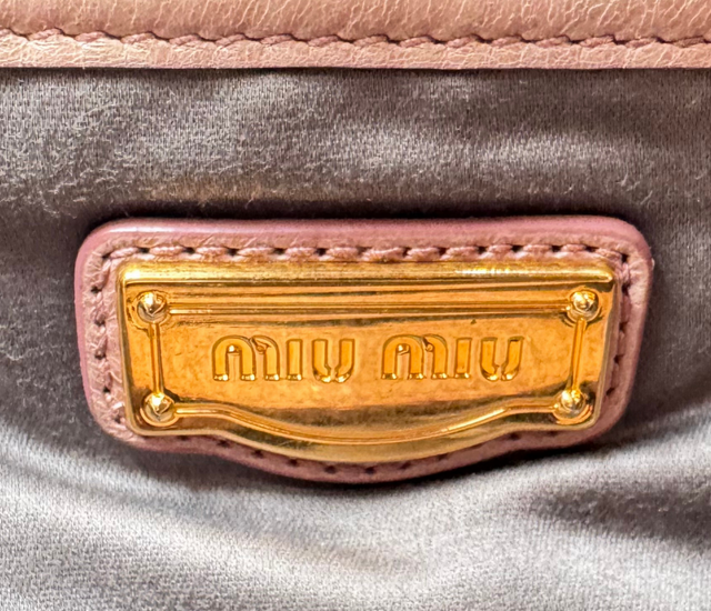 Miu Miu – Sac en Cuir Rose