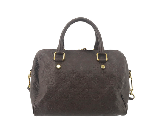 Louis Vuitton Speedy 25 Bandoulière – Pele Monogram Empreinte Castanho