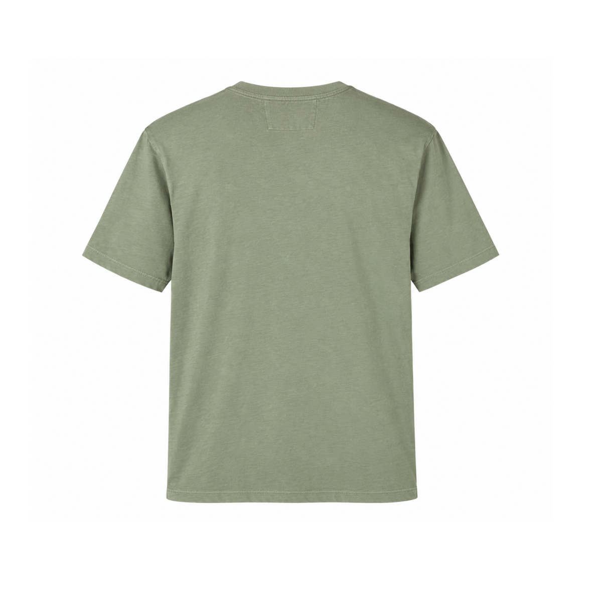 Tee Shirt CP Company Olive Green Jersey Chest Logo