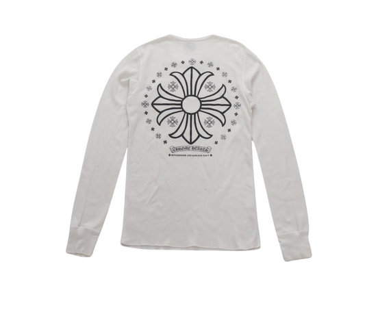 Chrome Hearts – Cut and Sewn Back CH Plus Print Thermoshirt – Größe S
