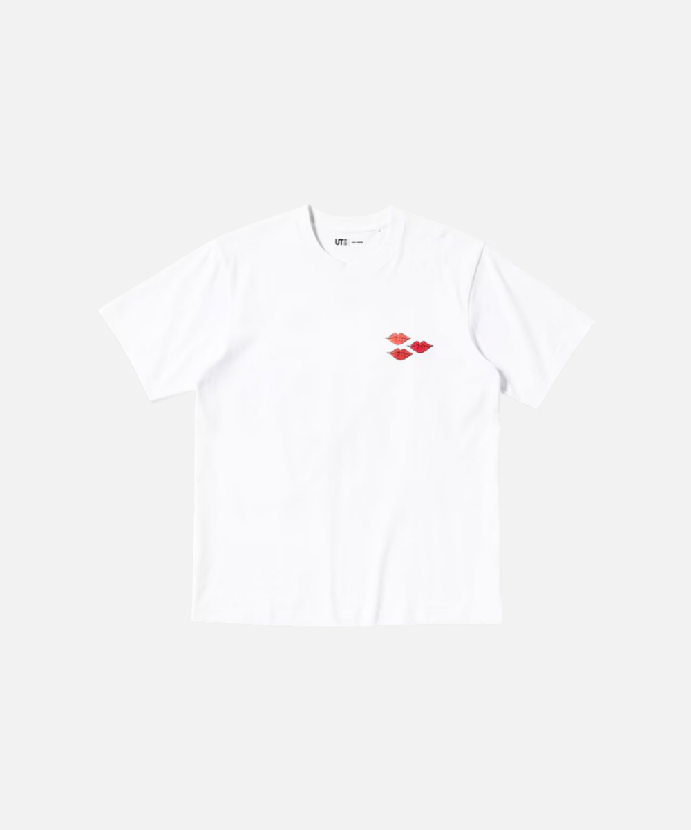 KAWS x Uniqlo Warhol UT Graphic T-shirt White Pink