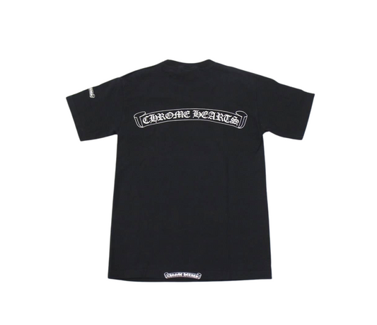 Chrome Hearts – Pocket-T-Shirt mit Logo-Print auf dem Rücken – Größe S