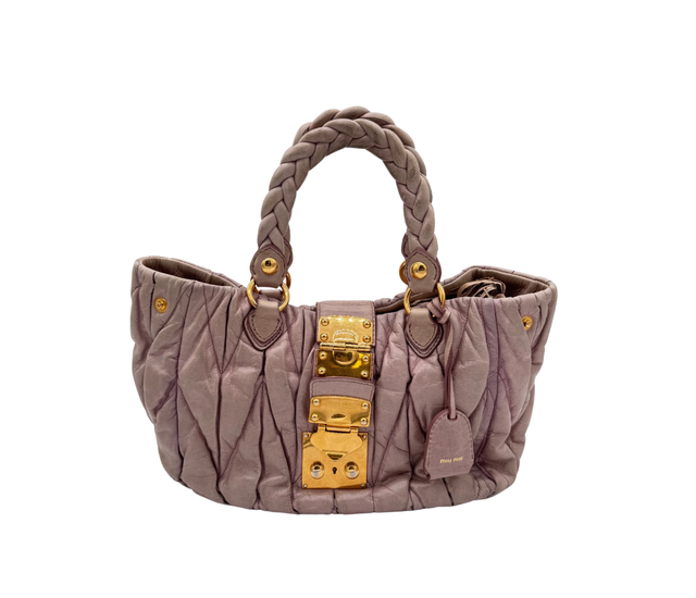 Miu Miu – Sac Matelassé Rose