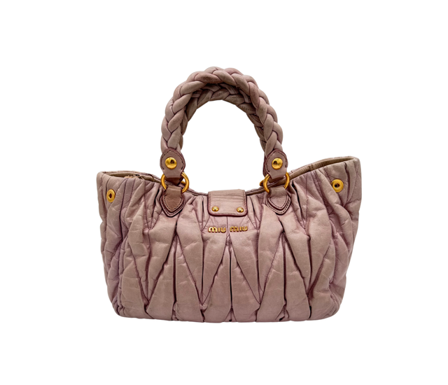 Miu Miu – Sac Matelassé Rose