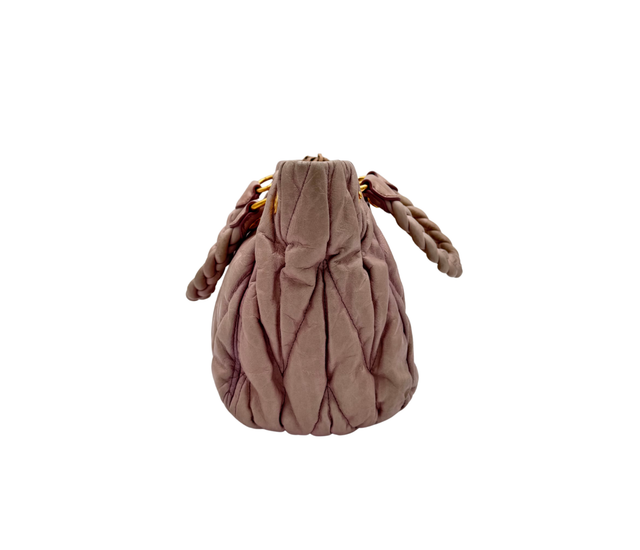 Miu Miu – Sac Matelassé Rose