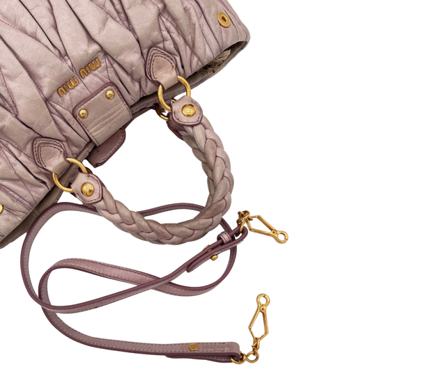 Miu Miu – Sac Matelassé Rose