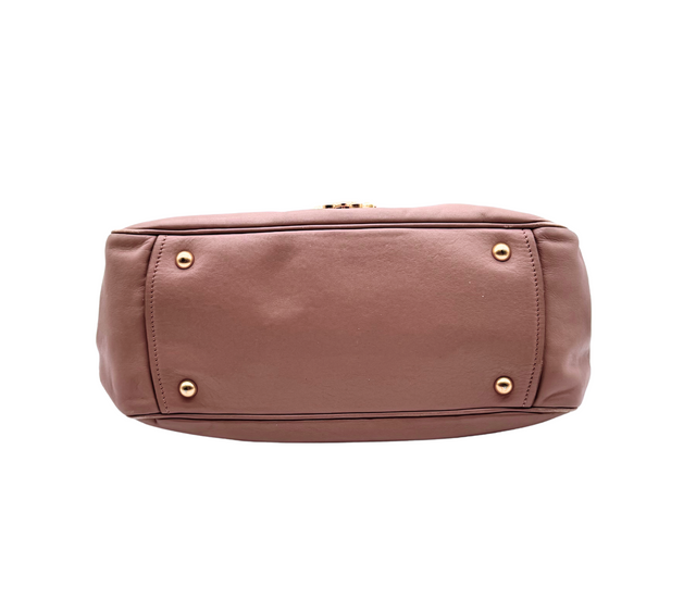 Miu Miu – Sac à main en cuir rose