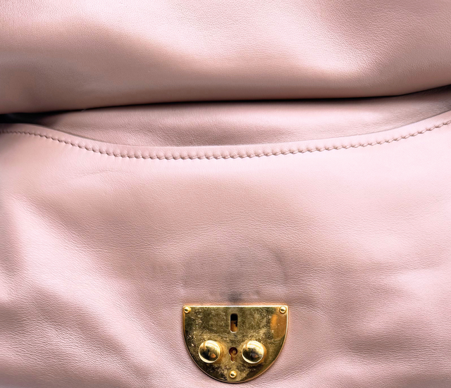 Miu Miu – Sac à main en cuir rose