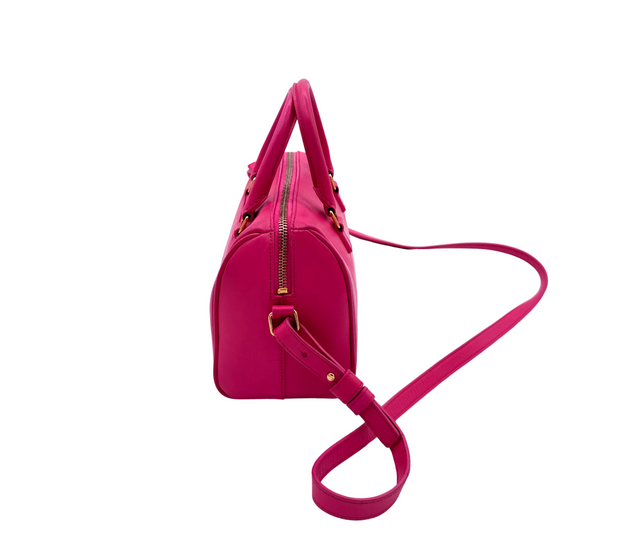 Saint Laurent – Sac Duffle en Cuir Rose