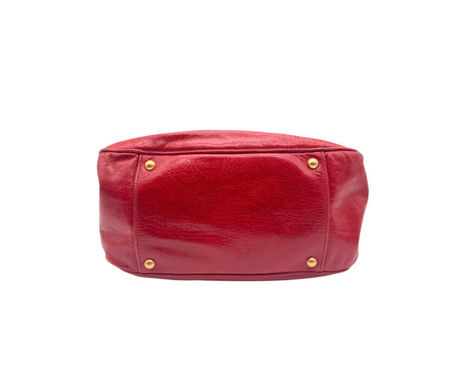 Miu Miu – Bow Bag Cuir Rouge