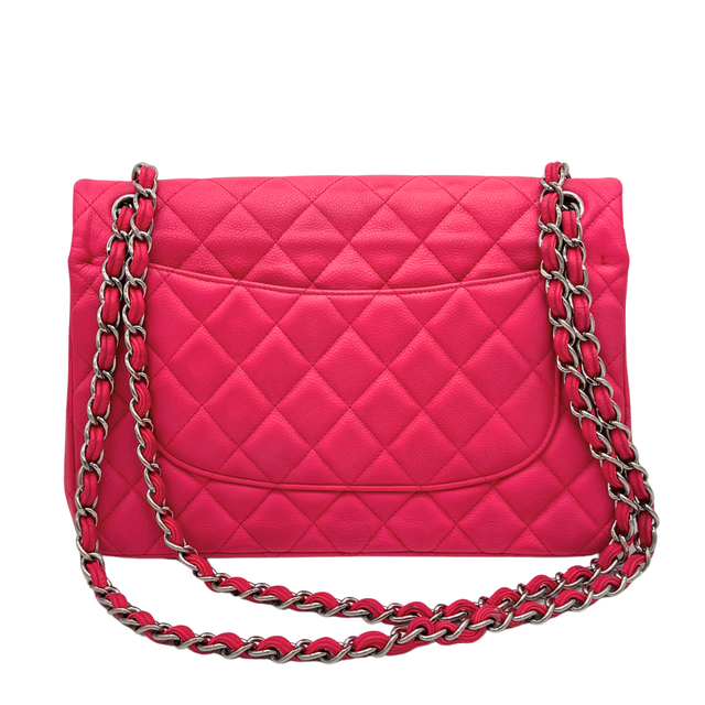 Chanel – Timeless Jumbo Double Flap 30 cm Cuir Caviar Rose