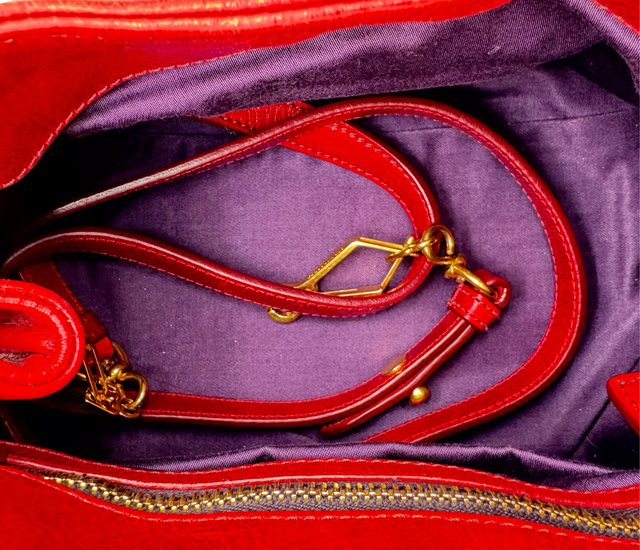 Miu Miu – Bow Bag Cuir Rouge