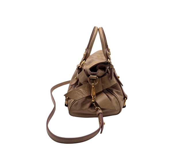 Miu Miu – Sac en cuir Beige