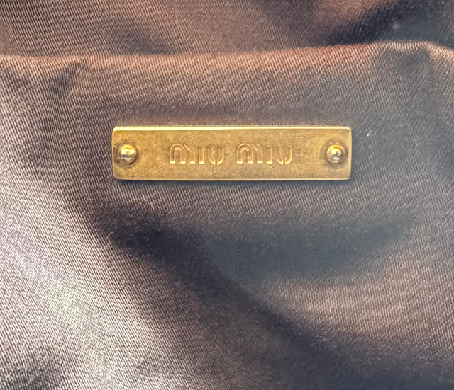 Miu Miu – Sac en cuir Beige