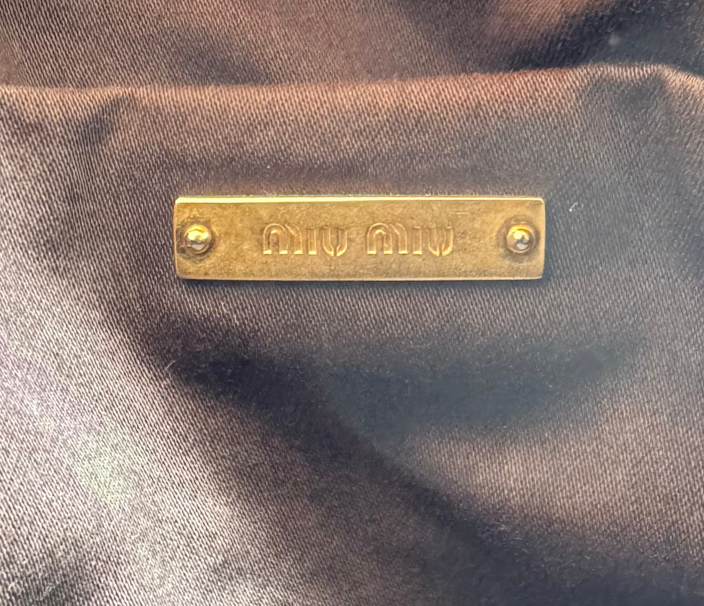 Miu Miu – Sac en cuir Beige