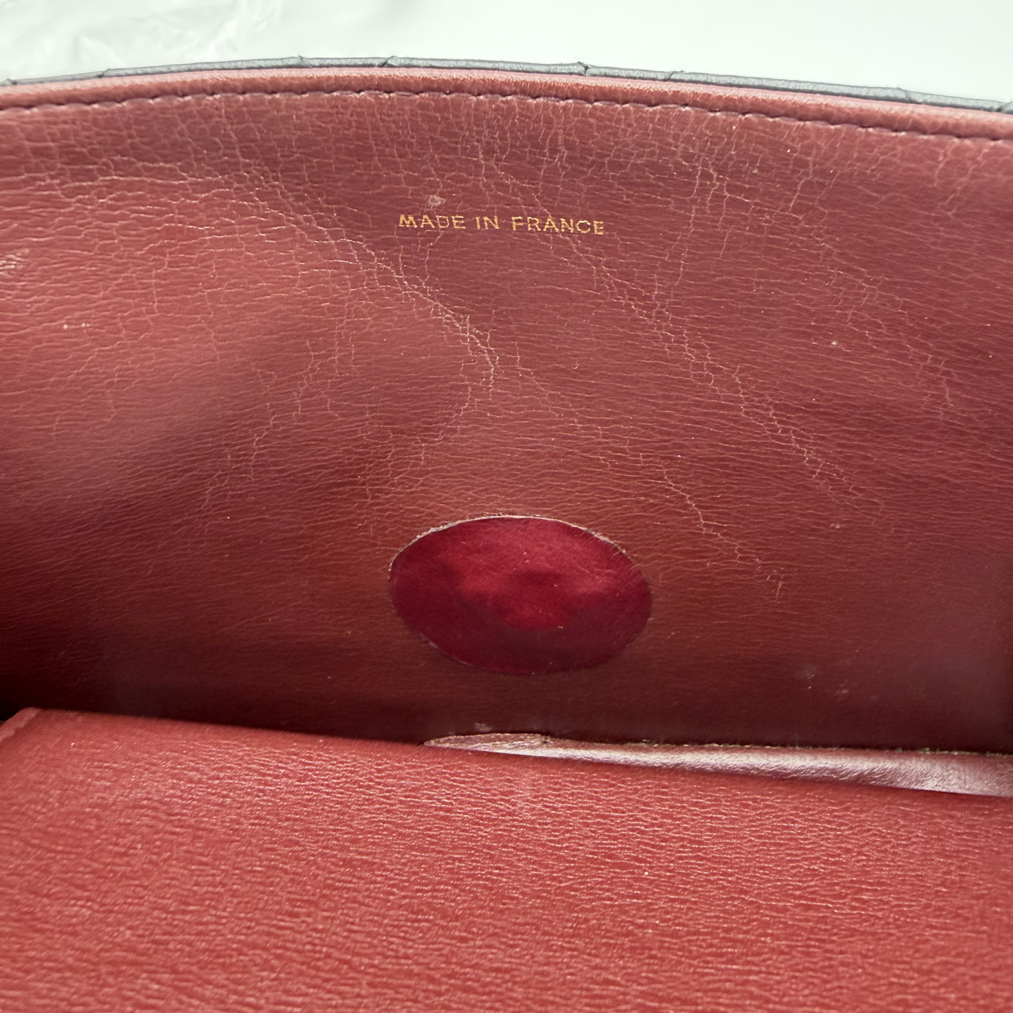 Chanel - Sac à Rabat Cuir Matelassé CC Doré Vintage