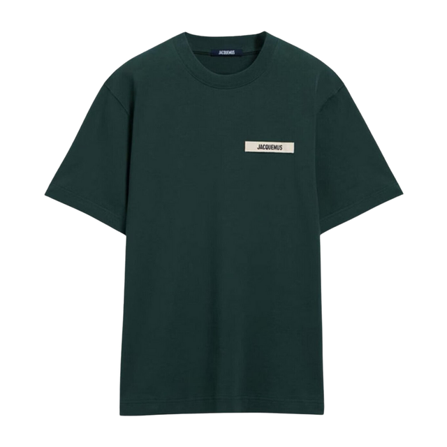 Jacquemus Le T-Shirt Gros Grain Vert Foncé