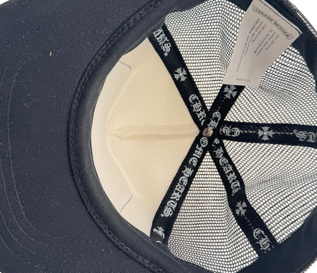 Chrome Hearts – Casquette Trucker Patch Noir & Blanc