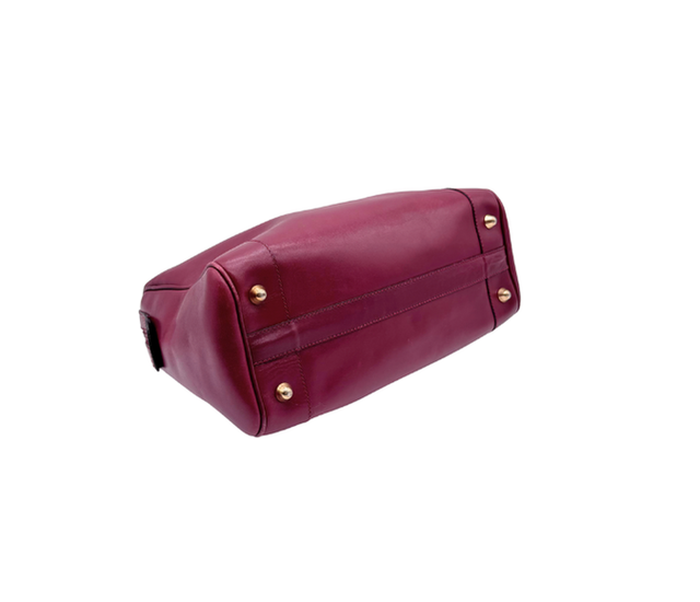 Céline – Sac à main en cuir Bordeaux