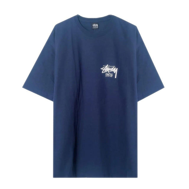 Stussy Tee Shirt Paris Navy