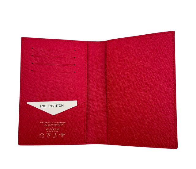 Louis Vuitton x Takashi Murakami Cherry Passport Cover Brown Monogram