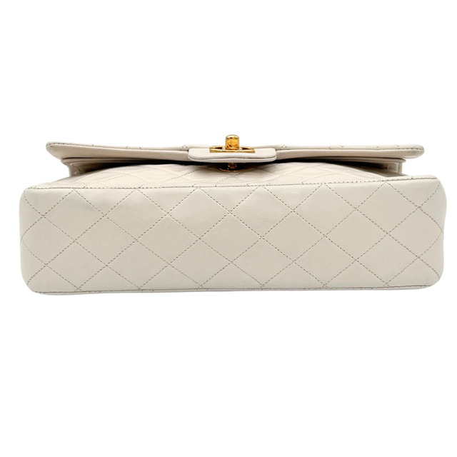 Chanel – Timeless Classique 25 cm Cuir Blanc